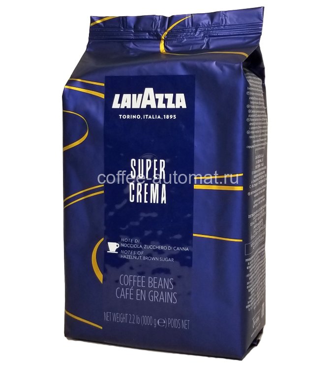 Кофе в зернах Lavazza Super Crema 1кг.